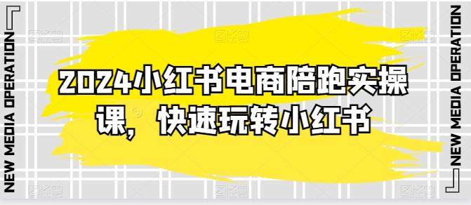 2024小红书电商陪跑实操课，快速玩转小红书，超过20节精细化课程-情久项目网