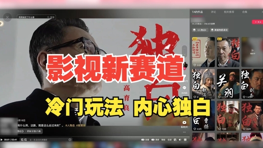 最新影视解说玩法，人物独白，30天涨粉24万+，全流程拆解【揭秘】-情久项目网