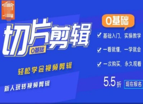 0基础IP切片剪辑，轻松学会视频剪辑，新人玩转视频剪辑-情久项目网