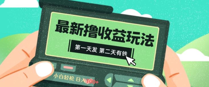 2024最新撸视频收益玩法，第一天发，第二天就有钱-情久项目网