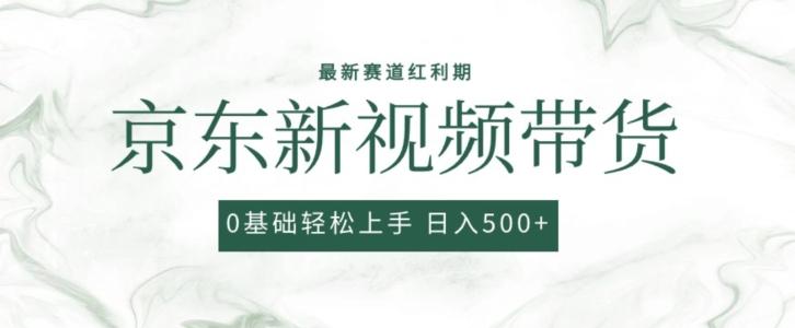 2024最新京东视频带货项目，最新0粉强开无脑搬运爆款玩法，小白轻松上手【揭秘】-情久项目网