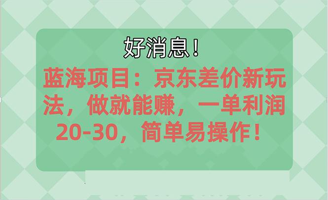 越早知道越能赚到钱的蓝海项目：京东大平台操作，一单利润20-30，简单…-情久项目网