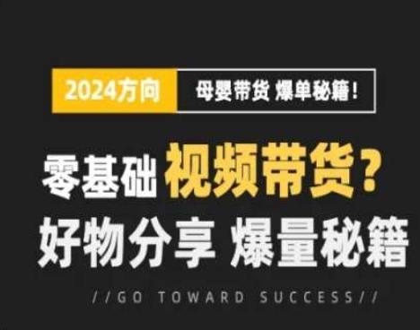短视频母婴赛道实操流量训练营，零基础视频带货，好物分享，爆量秘籍-情久项目网