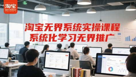 淘宝无界系统实操课程，系统化学习无界推广-情久项目网