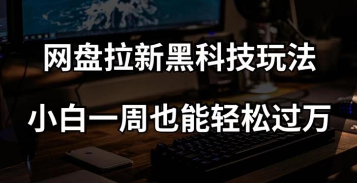 网盘拉新黑科技玩法，小白一周也能轻松过万【全套视频教程+黑科技】【揭秘】-情久项目网