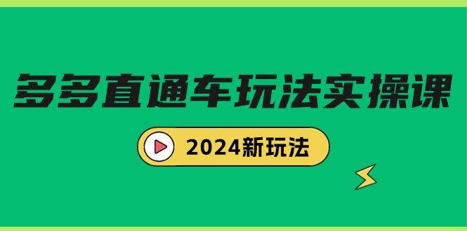 (9412期)多多直通车玩法实战课，2024新玩法(7节课)-情久项目网