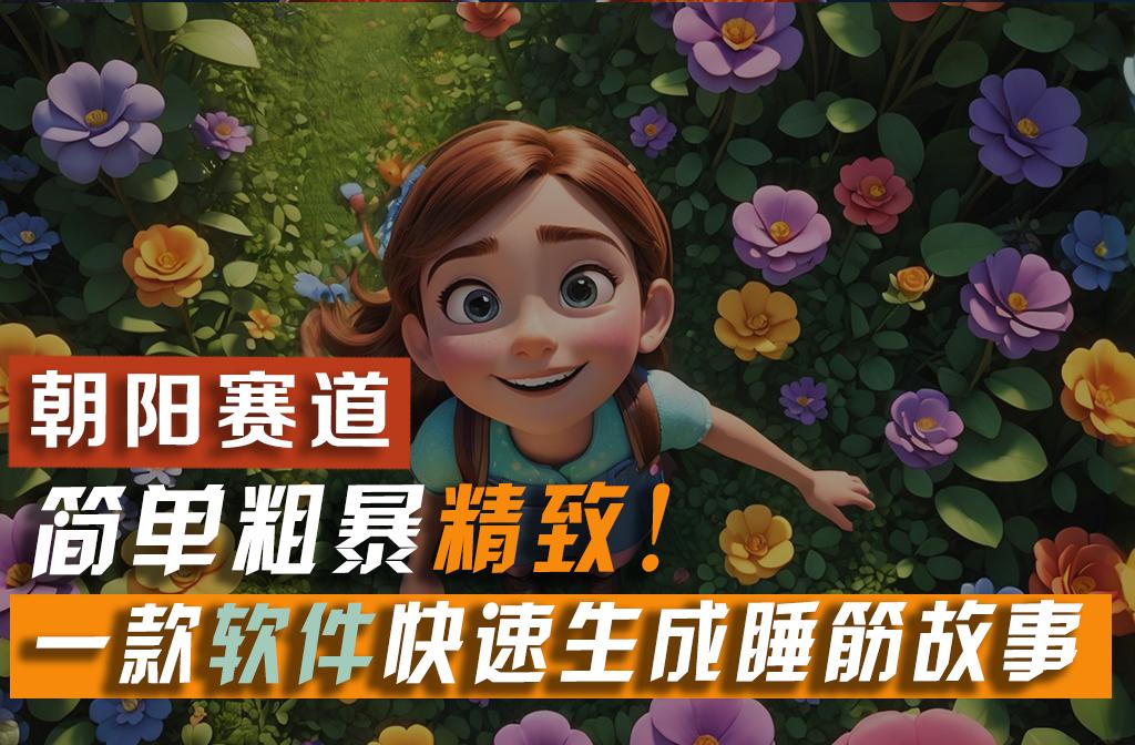利用一款软件5分钟一条爆款睡筋故事，简单粗暴精致！小白月入2w+-情久项目网