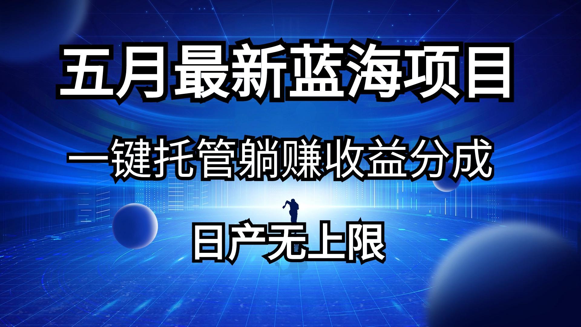 五月刚出最新蓝海项目一键托管 躺赚收益分成 日产无上限-情久项目网