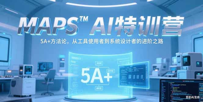 MAPSAI特训营，掌握 5A+方法论，从工具使用者到系统设计者的进阶之路-情久项目网