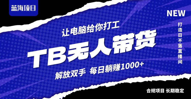 淘宝无人直播最新玩法，不违规不封号，轻松月入3W+-情久项目网