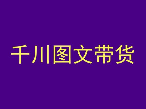 千川图文带货，测品+认知+实操+学员问题，抖音千川教程投放教程-情久项目网