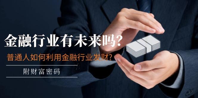 某付费文章：金融行业有未来吗？普通人如何利用金融行业发财?(附财富密码-情久项目网