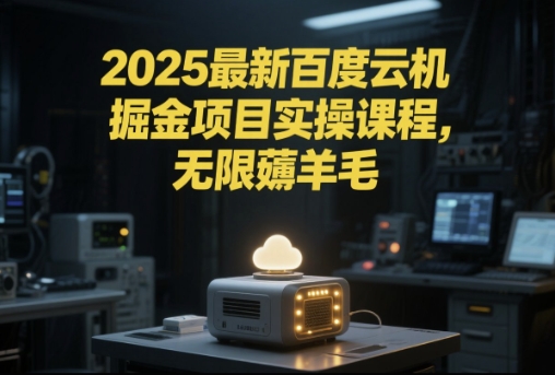 2025最新百度云机掘金项目实操课程单窗口保底5-10元月收益单窗口150+【揭秘】-情久项目网
