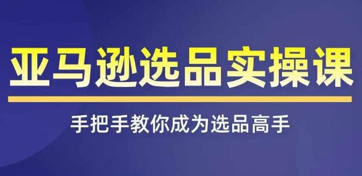 亚马逊选品实操课程，快速掌握亚马逊选品的技巧，覆盖亚马逊选品所有渠道-情久项目网