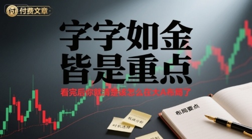 付费文章：字字如金 皆是重点， 看完后 你就清楚该怎么在大A布局了-情久项目网