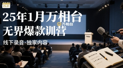 25年1月万相台无界爆款特训营线下录音-情久项目网