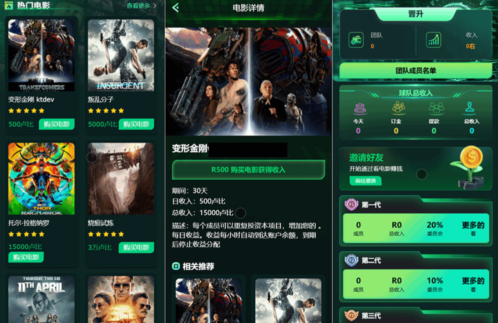 Flickiri Fun海外电影投资理财源码 电影投资正规平台 影视理财类源码-情久项目网