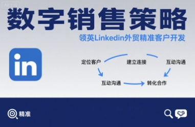 数字销售策略领英LinkedIn外贸精准客户开发-情久项目网