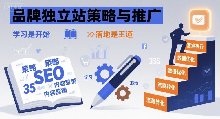 品牌独立站策略与推广，学习是开始，落地是王道-情久项目网