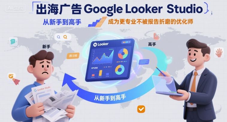 出海广告Google Looker Studio从新手到高手，成为更专业不被报告折磨的优化师-情久项目网
