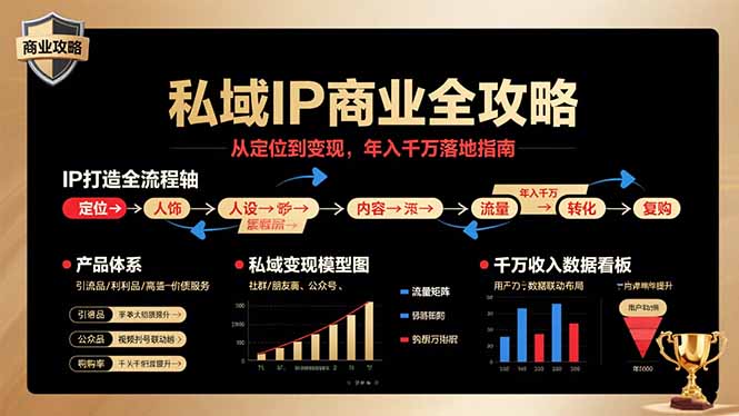 私域IP商业全攻略，从定位到变现，年入千万落地指南-情久项目网