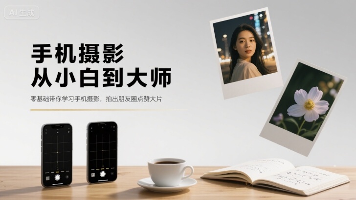手机摄影从小白到大师，零基础带你学习手机摄影，拍出朋友圈点赞大片-情久项目网