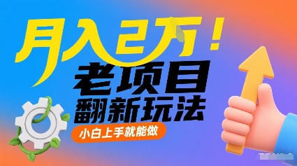 月入2W！老项目翻新玩法，小白上手就能做，非常容易上手-情久项目网