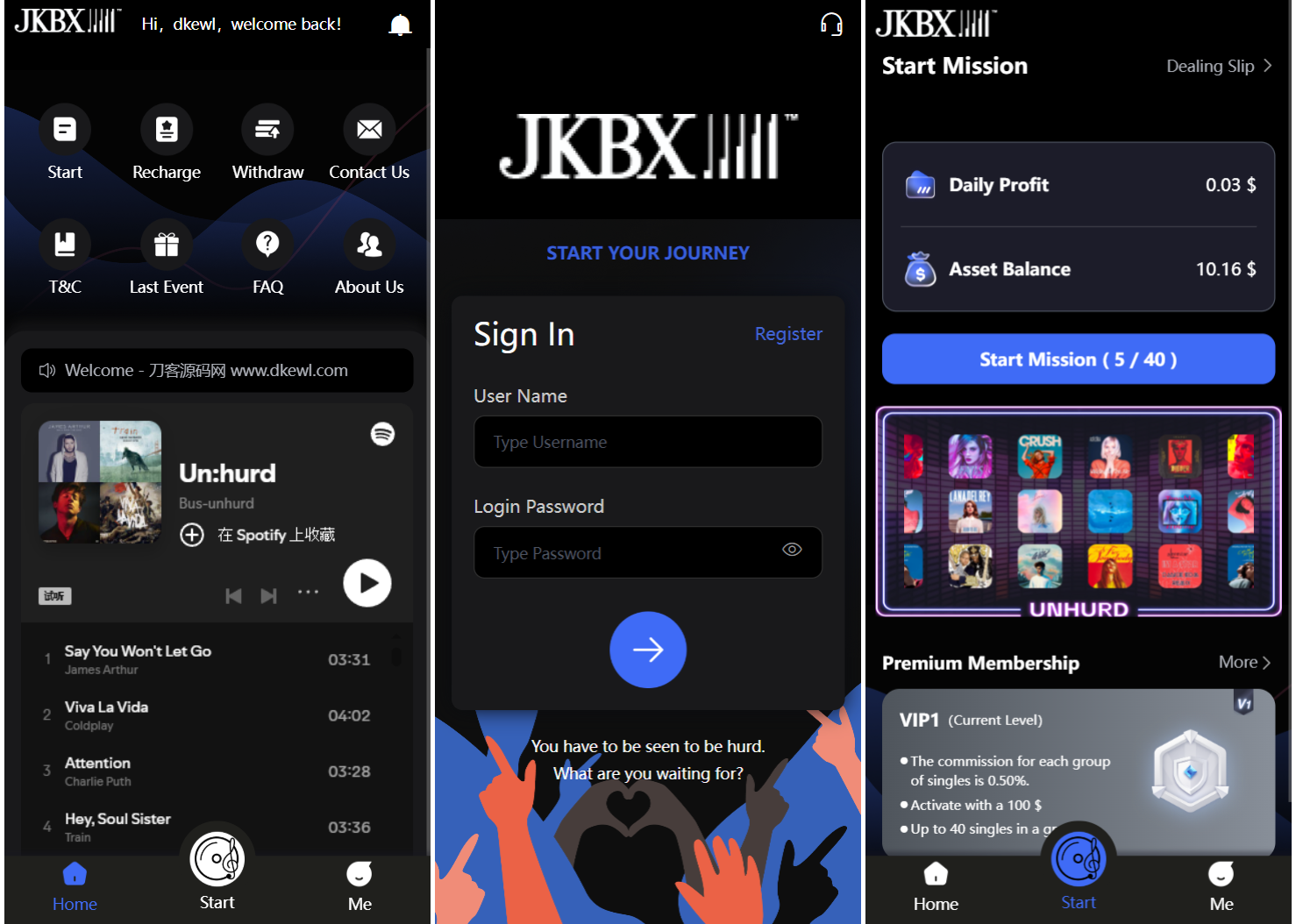 JKBX海外音乐抢单系统源码 Thinkphp框架 附教程-情久项目网