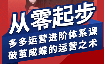 海神·拼多多运营进阶系统课(更新9月)-情久项目网