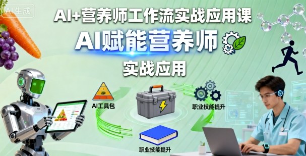 AI+营养师工作流实战应用课，AI赋能营养师-情久项目网