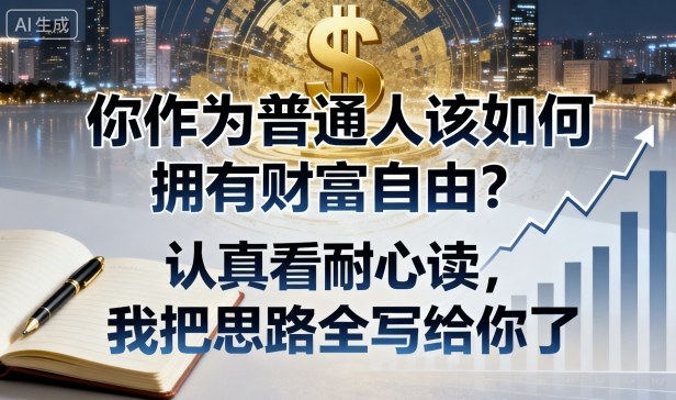 付费文章：你作为普通人该如何拥有财富自由？认真看耐心读，我把思路全写给你了-情久项目网