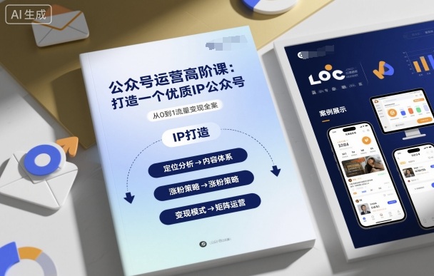 公众号运营高阶课，打造一个优质IP公众号-情久项目网