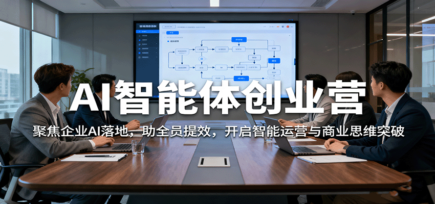AI智能体创业营：聚焦企业AI落地，助全员提效，开启智能运营与商业思维突破-情久项目网