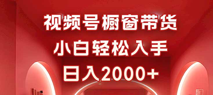 视频号橱窗带货，小白轻松入手，日入2000+-情久项目网