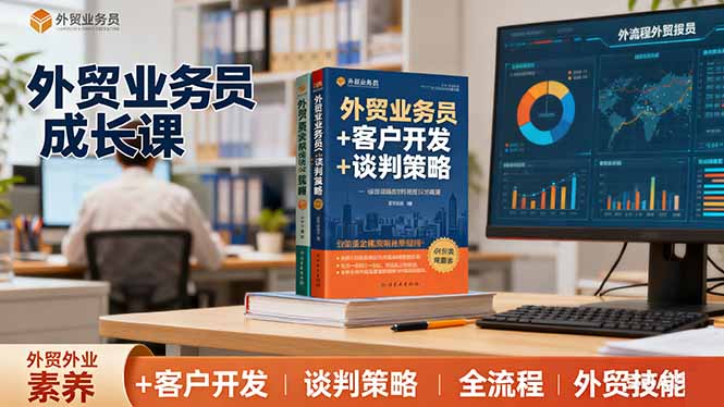 外贸业务员成长课：职业素养+客户开发+谈判策略、掌握全流程外贸技能-情久项目网