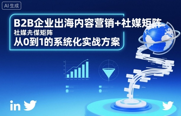 B2B企业出海内容营销+社媒矩阵，从0到1的系统化实战方案-情久项目网