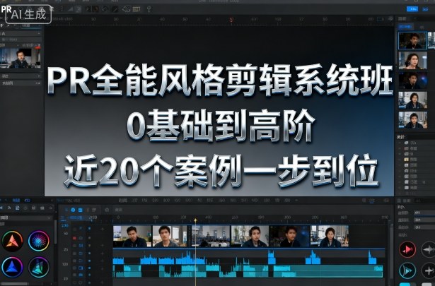 PR全能风格剪辑系统班，0基础到高阶，近20个案例一步到位-情久项目网
