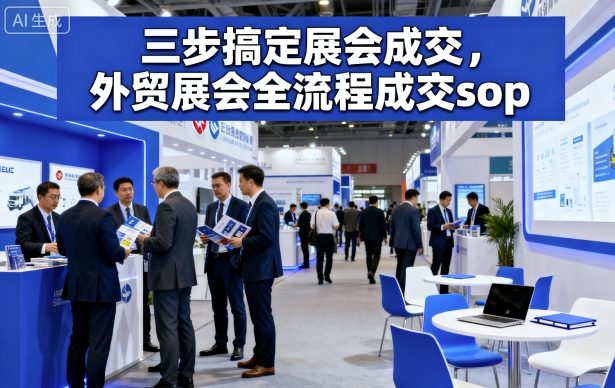 三步搞定展会成交,外贸展会全流程成交sop