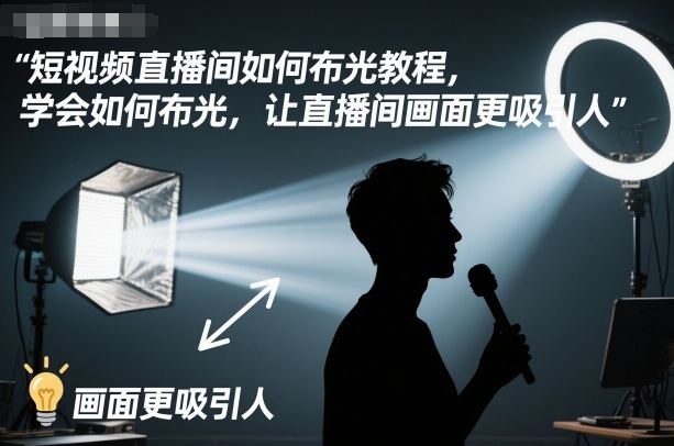 短视频直播间如何布光教程，学会如何布光，让直播间画面更吸引人-情久项目网