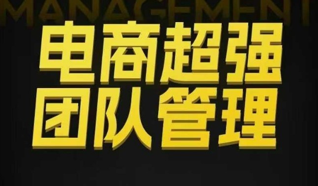电商超强团队管理，组织绩效，到用人执行，分权合伙-情久项目网