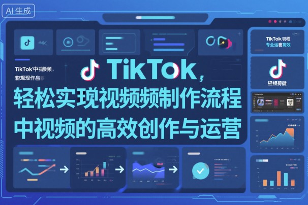 TikTok中视频制做流程，轻松实现Tk中视频的高效创作与运营-情久项目网