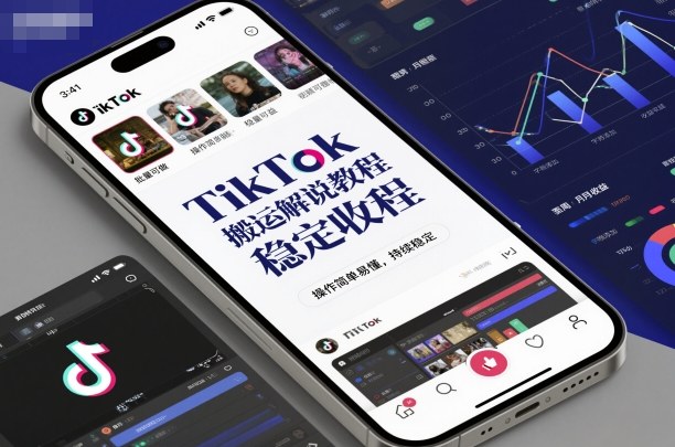 TikTok搬运解说教程，稳定收益，操作简单易懂，批量可做，持续稳定-情久项目网