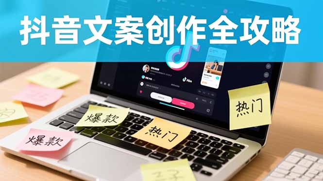 抖音文案创作全攻略：爆款标题九大绝招,100个模版直接套用,月入过万不是梦-情久项目网
