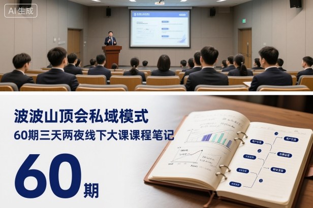 波波山顶会私域模式60期三天两夜线下大课课程笔记(文档)-情久项目网