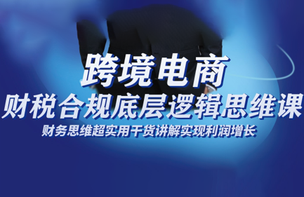跨境电商财稅合规底层逻辑思维课-情久项目网