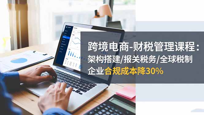 跨境电商-财税管理课程：架构搭建/报关税务/全球税制，企业合规成本降30%-情久项目网