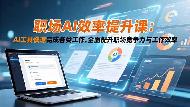职场AI效率提升课：AI工具快速完成各类工作,全面提升职场竞争力与工作效率-情久项目网