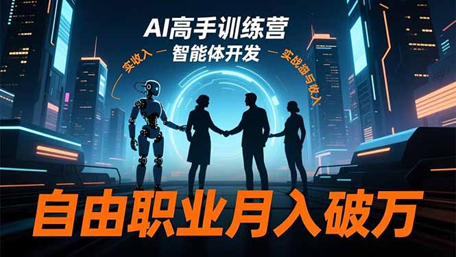 AI高手训练营3.0，ChatGPT，Midjourney，智能体开发，自由职业月入破万-情久项目网
