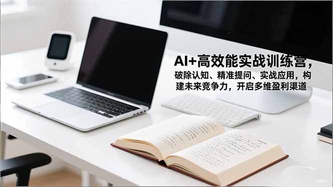 AI+高效能实战训练营，破除认知、精准提问、实战应用，构建未来竞争力，开启多维盈利渠道-情久项目网