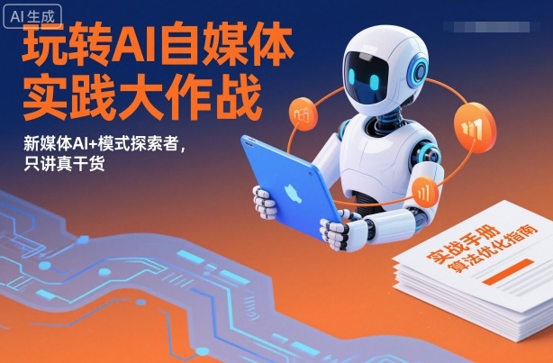 玩转AI自媒体实践大作战，新媒体AI+模式探索者，只讲真干货-情久项目网